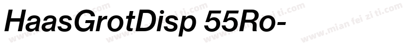 HaasGrotDisp 55Ro字体转换